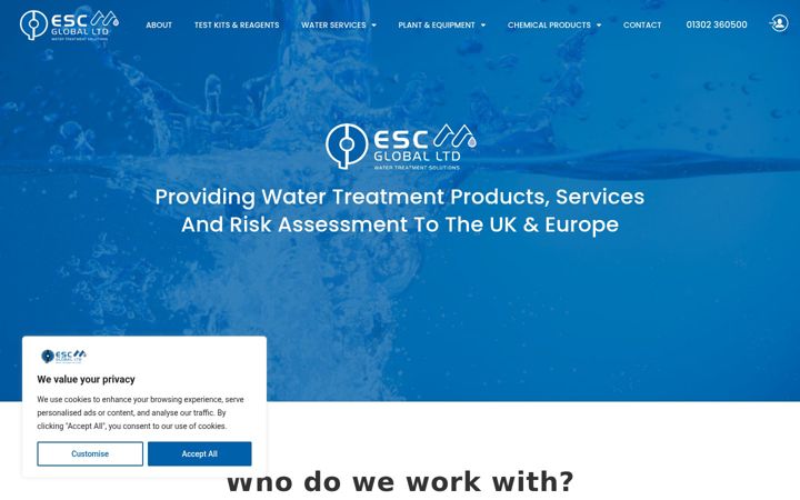 Posnetek zaslona escglobal.co.uk