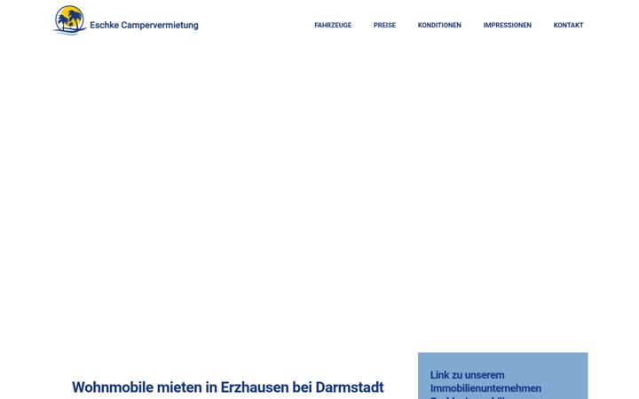 Captură de ecran a eschke-campervermietung.de