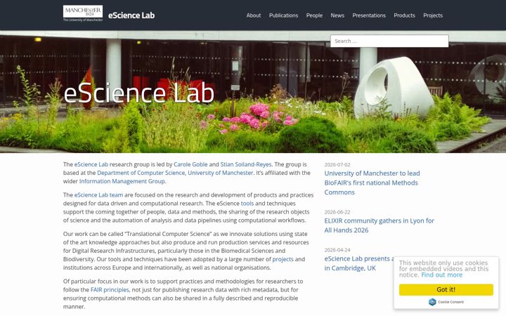 Posnetek zaslona esciencelab.org.uk