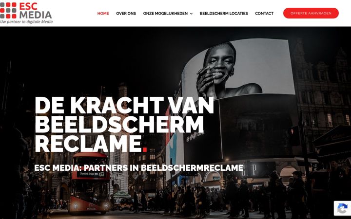 Screenshot of escmedia.nl
