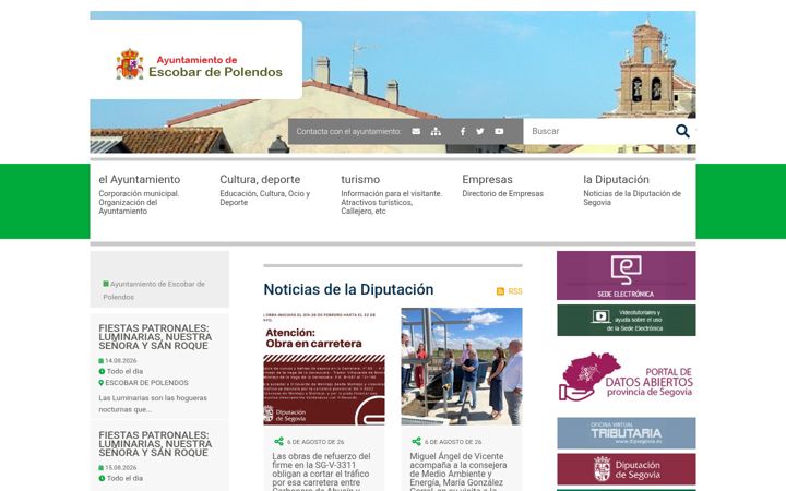 Screenshot ta' escobardepolendos.es