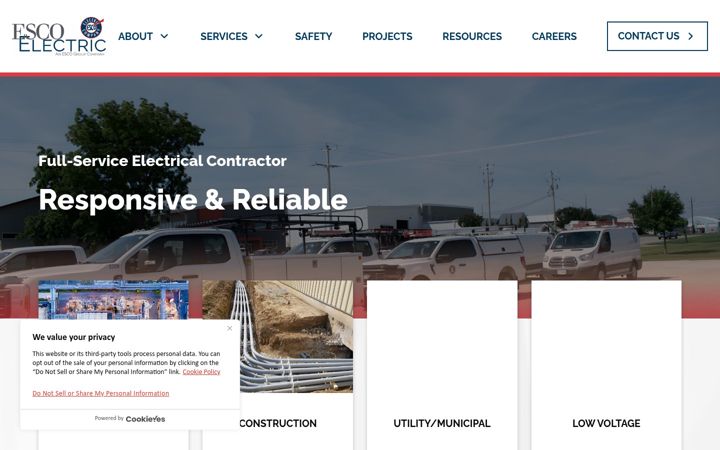 Screenshot ta' escoelectric.net