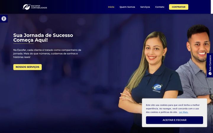 Captura de pantalla de escofercontabilidade.com.br