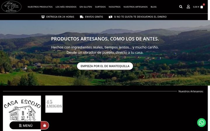 Screenshot ta' escojoartesanos.es