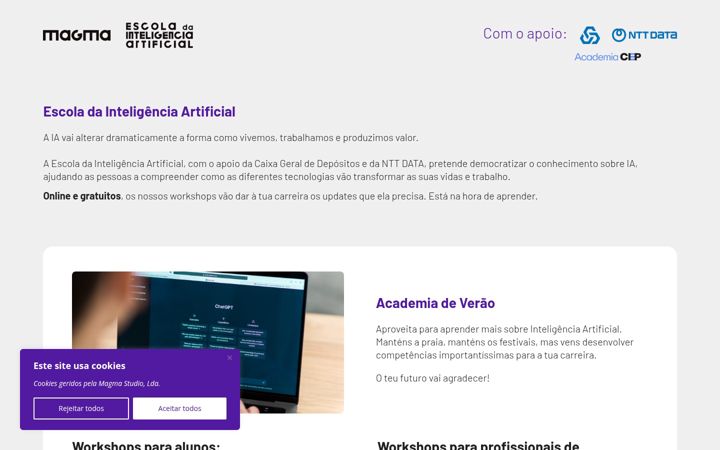 Posnetek zaslona escola-ia.pt