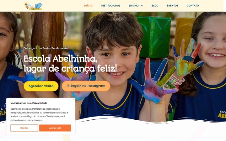 Captura de pantalla de escolaabelhinha.com.br