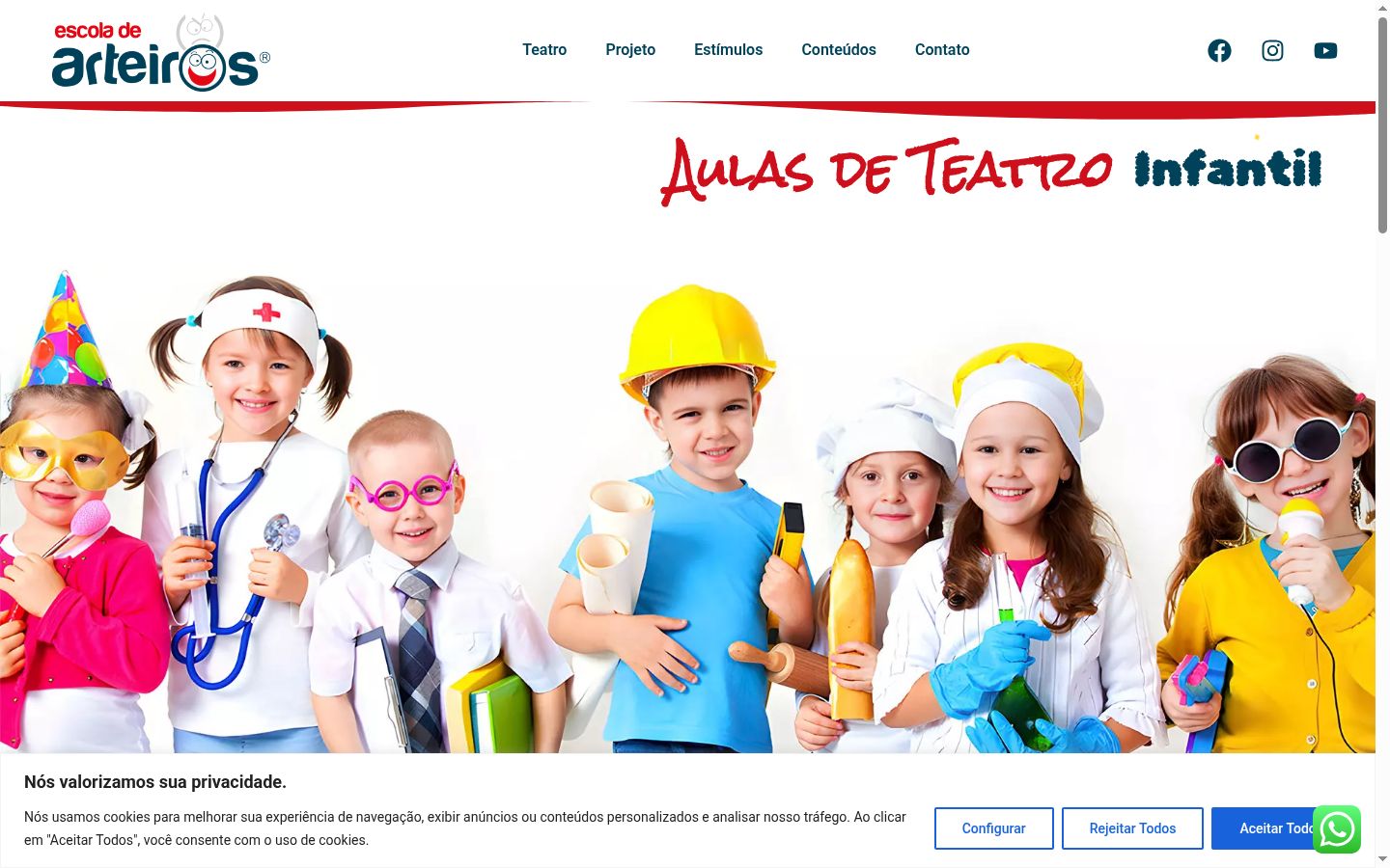 Screenshot des Einwilligungsbanners vor jeglicher Interaktion