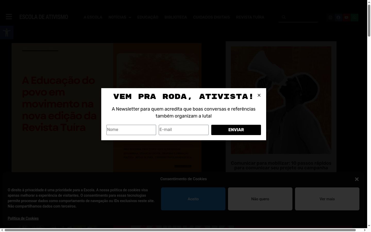 Snímka obrazovky banera súhlasu zobrazeného pred akoukoľvek interakciou
