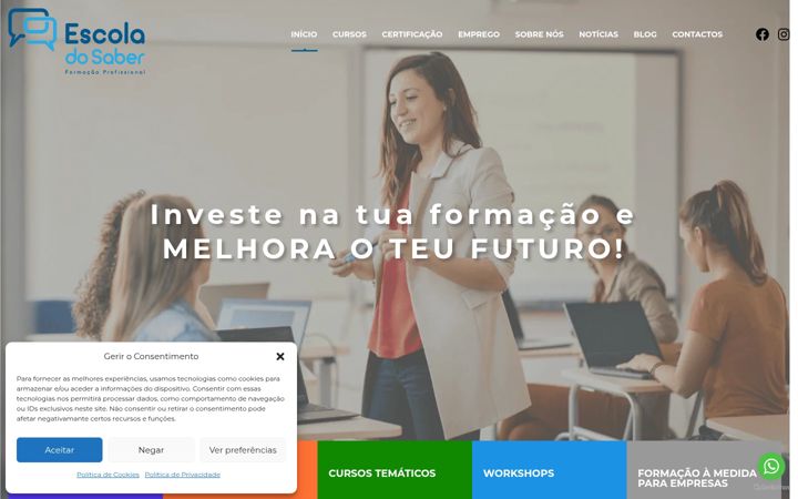 Képernyőkép: escoladosaber.pt