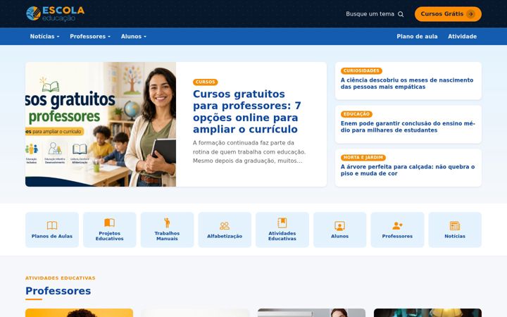 Skærmbillede af escolaeducacao.com.br