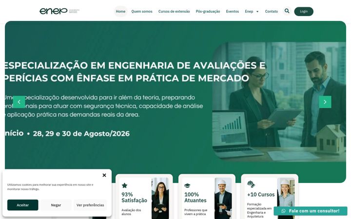 Ekrano kopija escolaenep.com.br