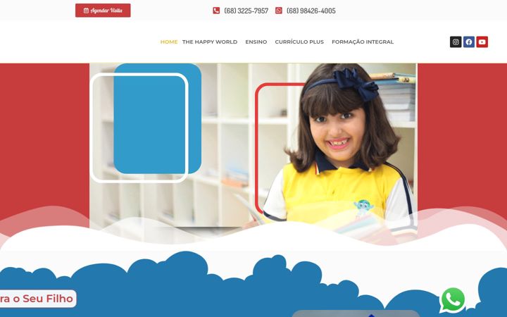 Ekrano kopija escolahappyworld.com.br