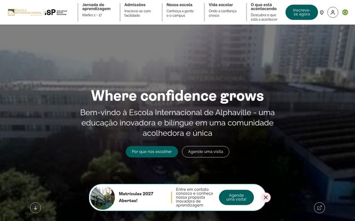 Екранна снимка на escolainternacional.com.br