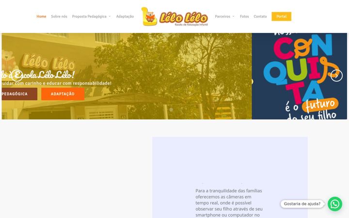 Екранна снимка на escolalelolelo.com.br