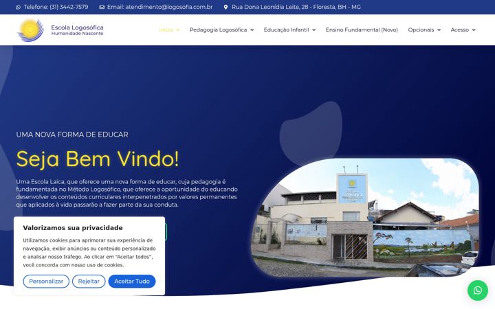 Екранна снимка на escolalogosofica.com.br