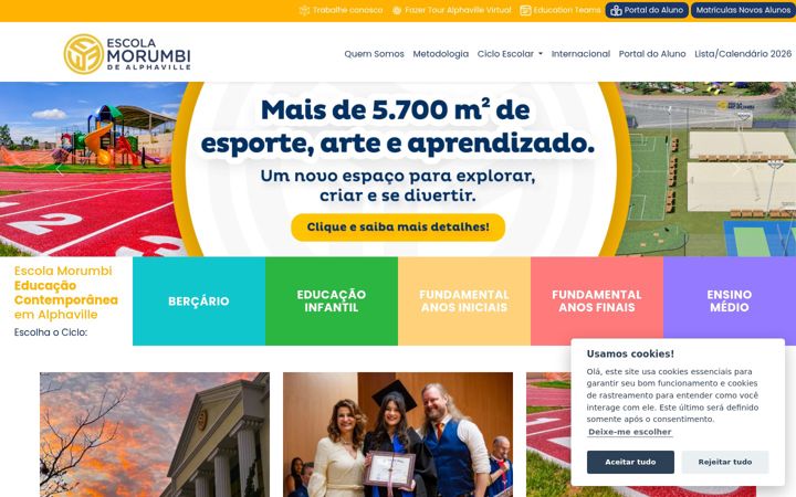 Екранна снимка на escolamorumbi.com.br