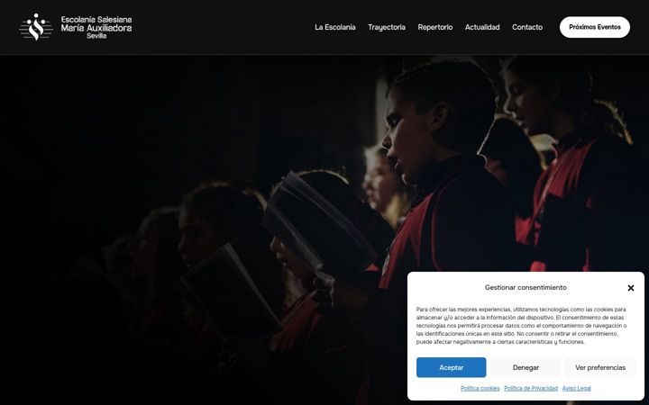 Screenshot ta' escolania.es