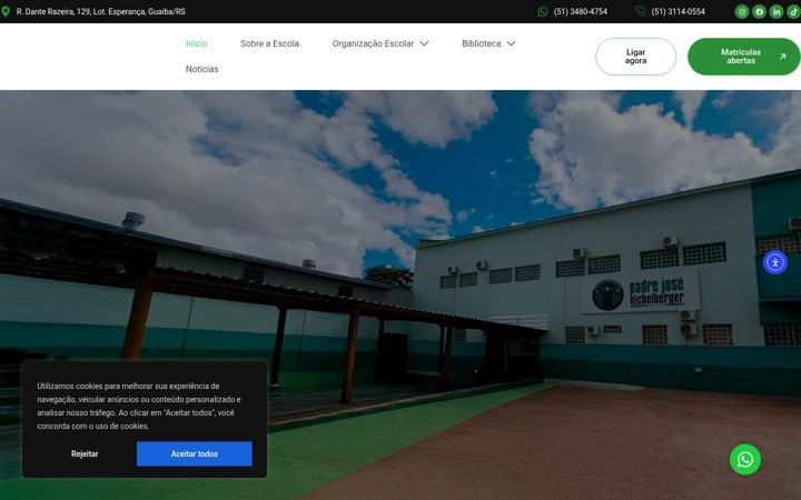 Екранна снимка на escolapadrejose.com.br