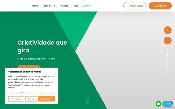 Captura de pantalla de escolapinheiro.com.br