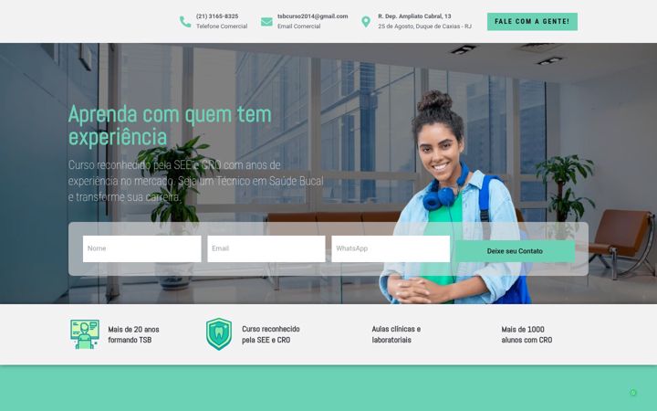 Ekrano kopija escolatsb.com.br