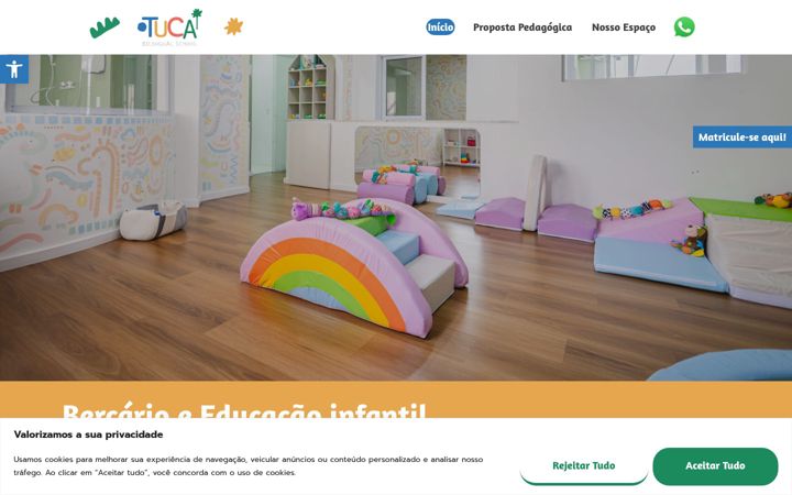 Ekrano kopija escolatuca.com.br
