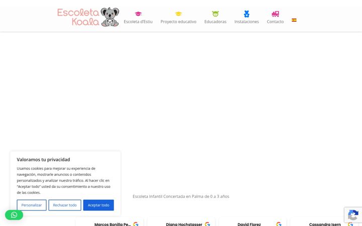 Screenshot ta' escoletakoala.es