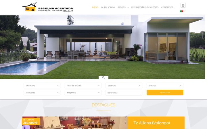 Screenshot of escolhaacertada.pt