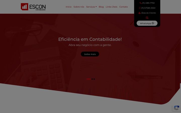 Екранна снимка на escon.com.br
