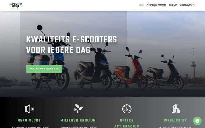 Screenshot of escootersgoirle.nl
