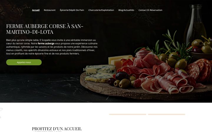 Screenshot di escopelle-corse.fr
