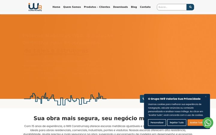 Екранна снимка на escoras-metalicas.ind.br