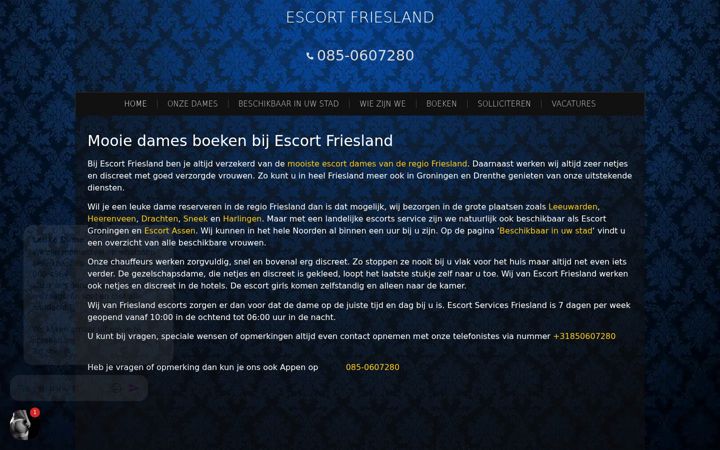 Ekrano kopija escort-services-friesland.nl