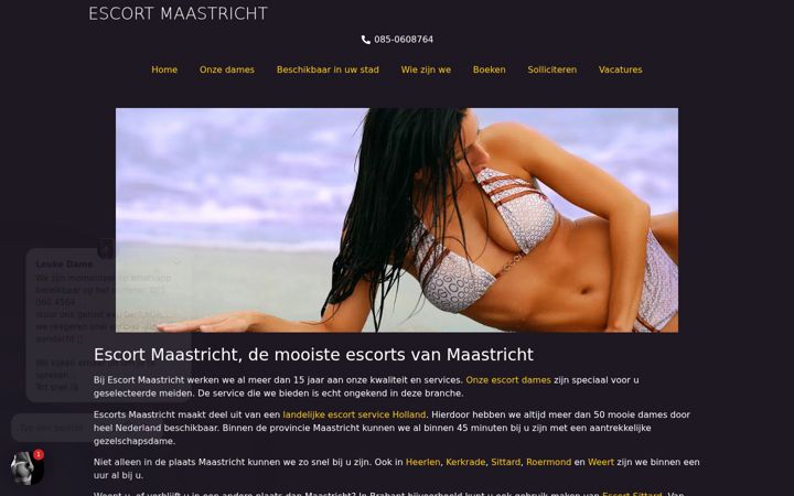 Ekrano kopija escort-services-maastricht.nl