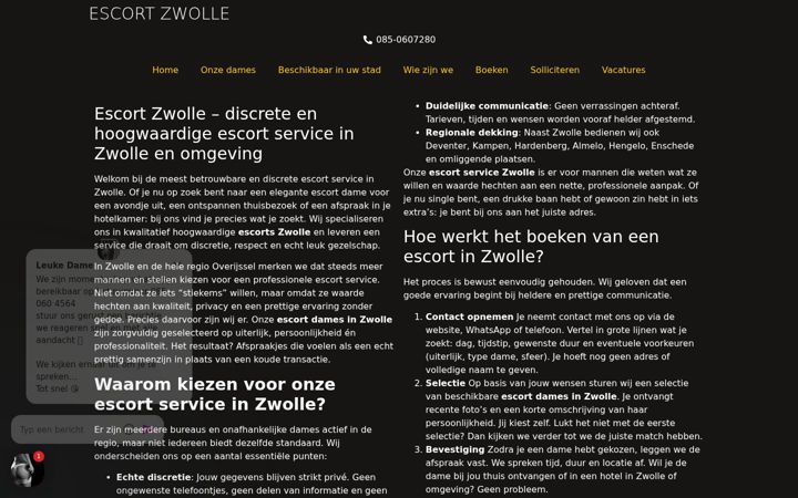 Skærmbillede af escort-services-zwolle.nl
