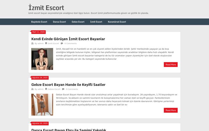 Screenshot of escortvk.com
