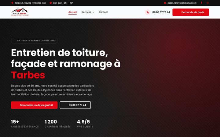 Screenshot di escosjoseph.fr