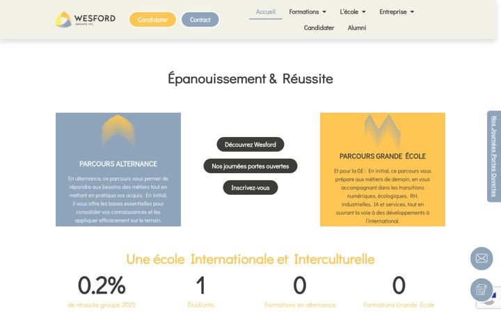 Screenshot di escowesford.fr