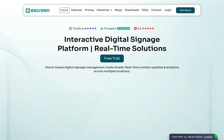 Screenshot του escreen.io