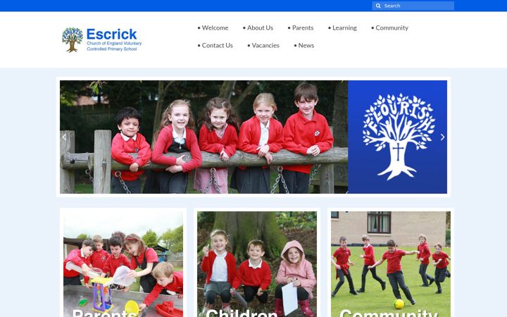 Screenshot di escrickprimaryschool.co.uk