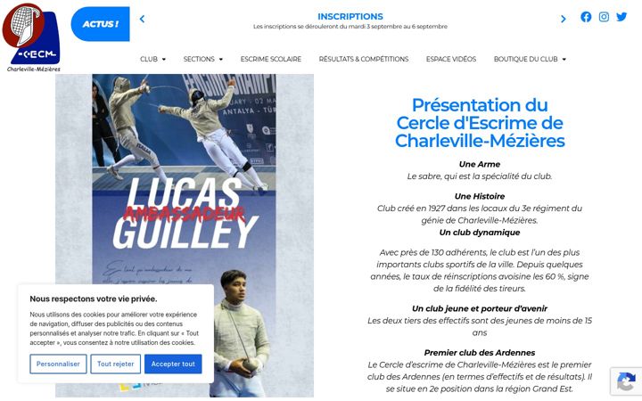 Screenshot di escrime-charleville-mezieres.fr