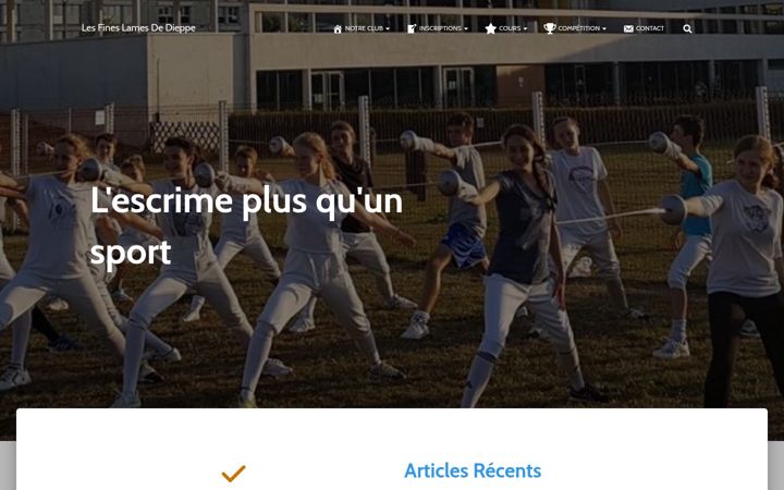 Screenshot di escrime-dieppe.fr