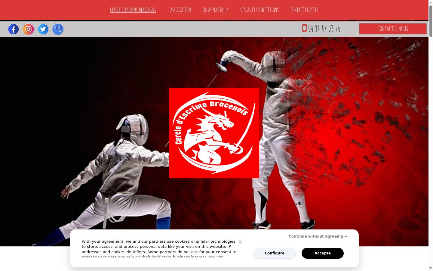 Screenshot des Einwilligungsbanners vor jeglicher Interaktion