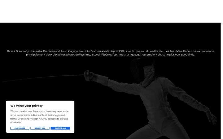 Screenshot di escrime-grande-synthe.fr