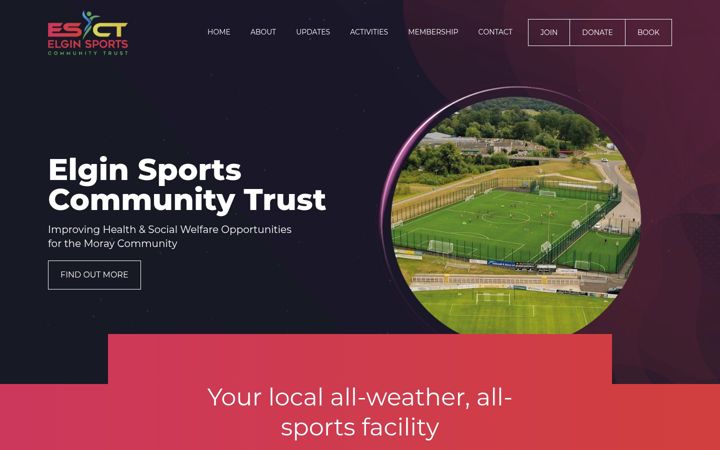 Screenshot di esct.co.uk
