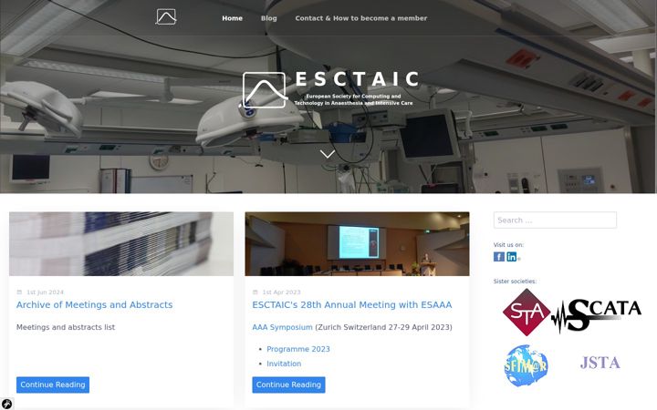 Captură de ecran a esctaic.eu