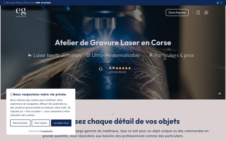 Screenshot di escudier-gravure.fr