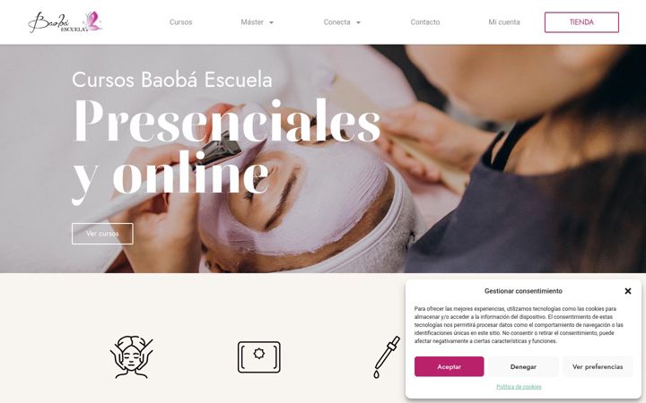 Screenshot di escuelabaoba.es