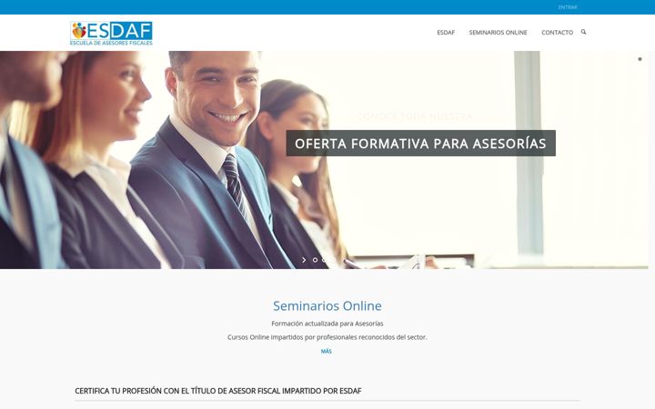 Screenshot di escueladeasesoresfiscales.es