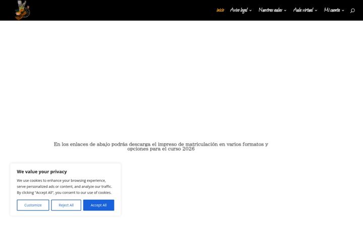 Screenshot ta' escueladeflamenco.net