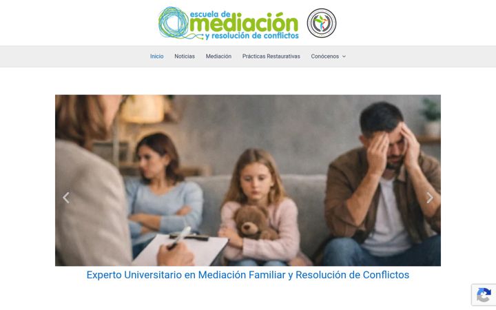 Screenshot ta' escuelademediacion.es